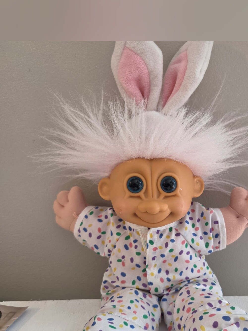 Vintage Russ Troll Baby Doll Bunny 90s
